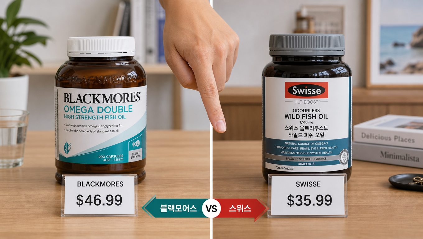 호주 영양제 브랜드 Blackmores와 Swisse 비교 및 제품 선택 기준